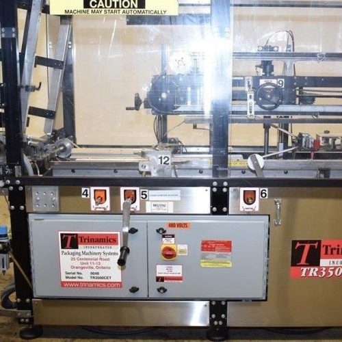 Trinamics Model TR3500CET Heavy Duty Automatic Case Erector W/ Bottom Tape Sealer