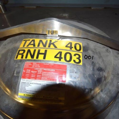 8,000 Gallon Northland Vertical S/S Single Wall Tank
