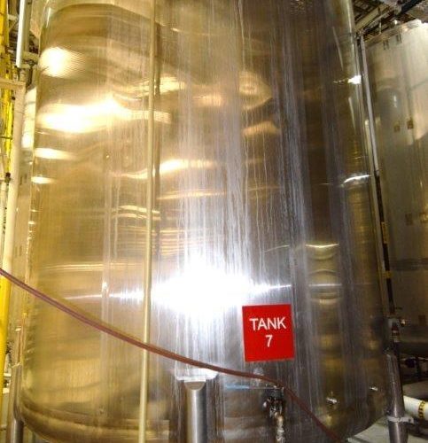 8,000 Gallon Northland Vertical S/S Single Wall Agitated Tank