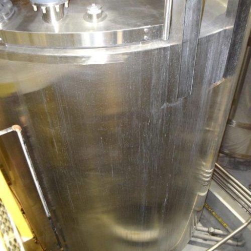 8,000 Gallon Northland Vertical S/S Single Wall Agitated Tank