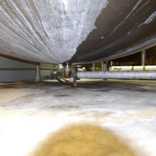 8,000 Gallon Northland Vertical S/S Single Wall Agitated Tank