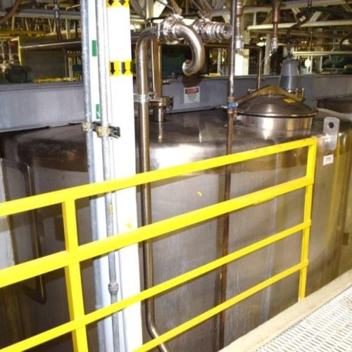 8,000 Gallon Northland Vertical 316L S/S Single Wall Agitated Tank