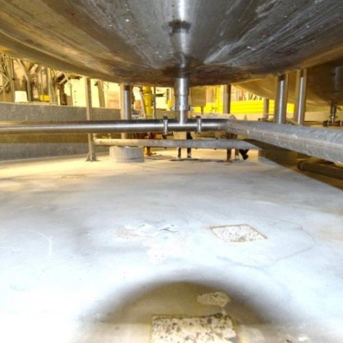 8,000 Gallon Northland Vertical 316L S/S Single Wall Agitated Tank