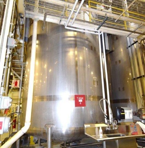 8,0000 Gallon Northland Vertical 316L S/S Single Wall Agitated Tank