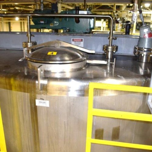 8,0000 Gallon Northland Vertical 316L S/S Single Wall Agitated Tank