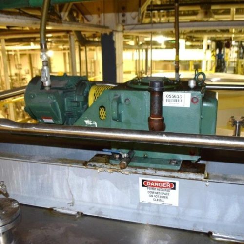 8,0000 Gallon Northland Vertical 316L S/S Single Wall Agitated Tank