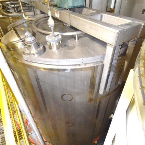 8,000 Gallon Northland Vertical 316 S/S Single Wall Agitated Tank