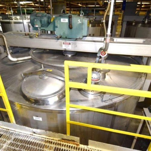 8,000 Gallon Northland Vertical 316 S/S Single Wall Agitated Tank