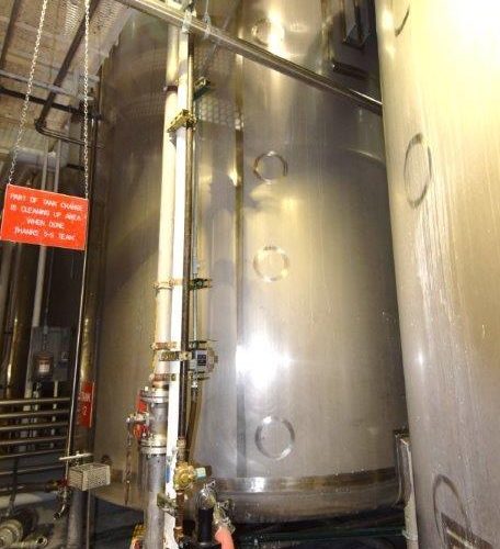 8,000 Gallon Northland Vertical 316 S/S Single Wall Agitated Tank