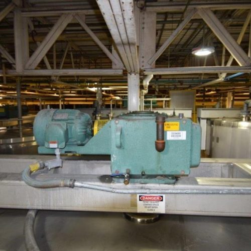 8,000 Gallon Northland Vertical 316 S/S Single Wall Agitated Tank