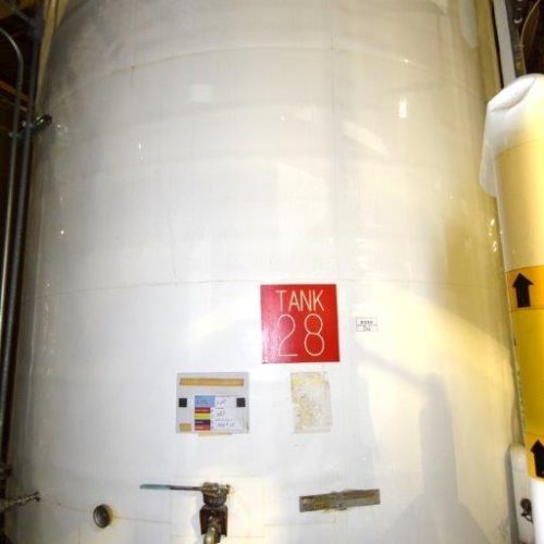 8,000 Gallon Northland Vertical S/S Jacketed Turbine Agitated Tank