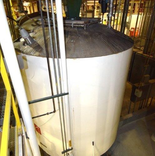 8,000 Gallon Northland Vertical S/S Jacketed Turbine Agitated Tank
