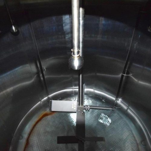 8,000 Gallon Northland Vertical S/S Jacketed Turbine Agitated Tank