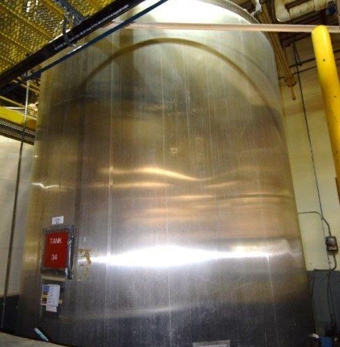 6,500 Gallon Northland Vertical 316 S/S Jacketed Tank