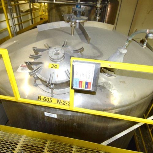 6,500 Gallon Northland Vertical 316 S/S Jacketed Tank