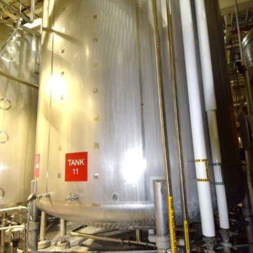 8,000 Gallon Northland Vertical 316 S/S Jacketed Agitated Tank