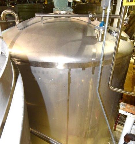 8,000 Gallon Northland Vertical 316 S/S Jacketed Agitated Tank