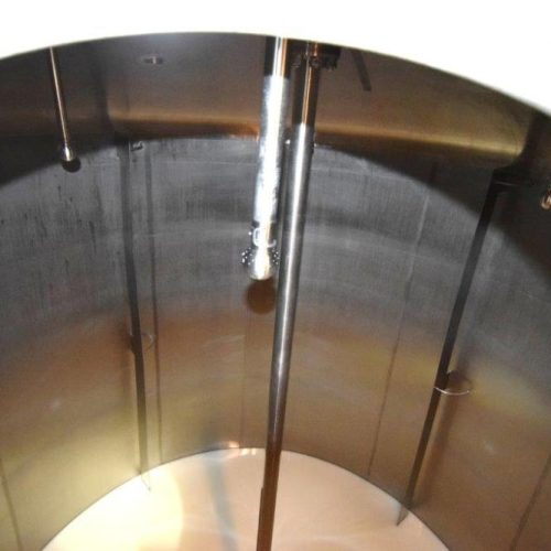 8,000 Gallon Northland Vertical 316 S/S Jacketed Agitated Tank