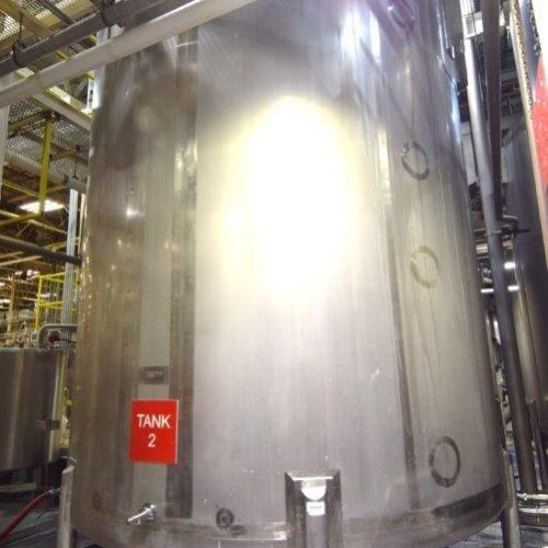 8,000 Gallon Northland Vertical 316 S/S Wingle Wall Agitated Tank