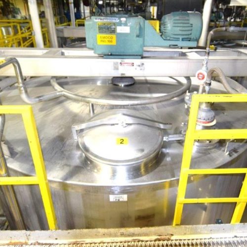 8,000 Gallon Northland Vertical 316 S/S Wingle Wall Agitated Tank