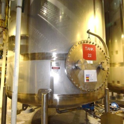 8,000 Gallon Northland Vertical 316L S/S Single Wall Tank