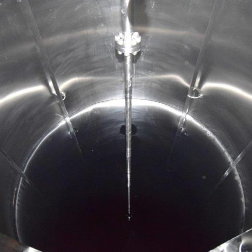 8,000 Gallon Northland Vertical S/S Single Wall Turbine Agitated Tank