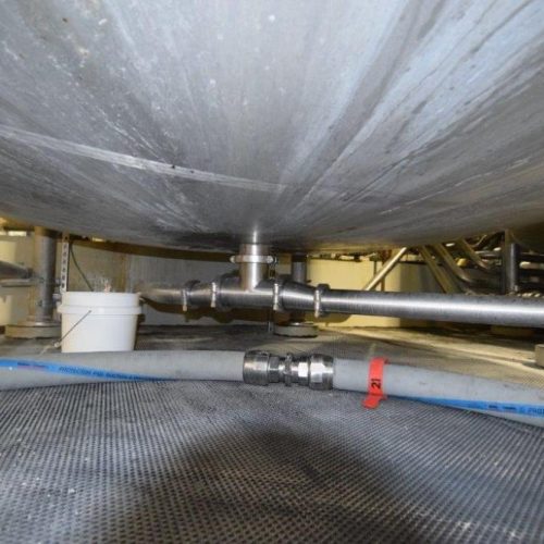 8,000 Gallon Northland Vertical S/S Single Wall Agitated Tank