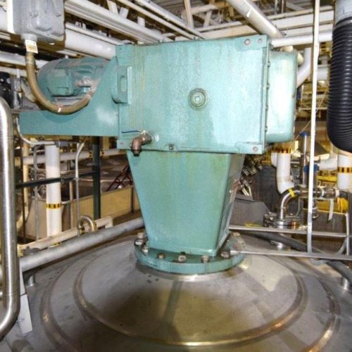 8,000 Gallon Northland Vertical 316L S/S Jacketed Agitated Reactor