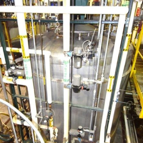 8,000 Gallon Northland Vertical 316L S/S Jacketed Agitated Reactor