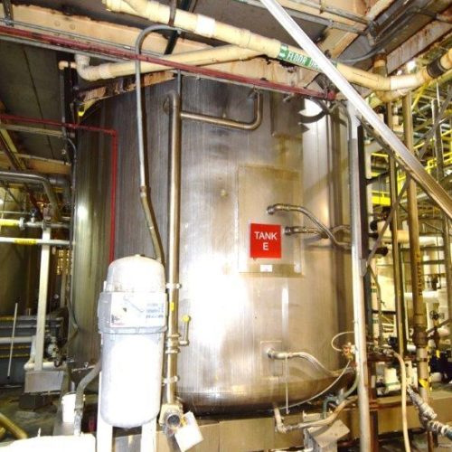 8,000 Gallon Northland Vertical 316L S/S Jacketed Agitated Reactor