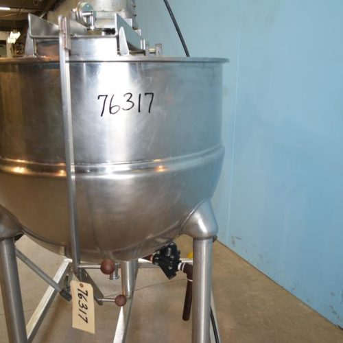 100 Gallon Groen Model TA100 S/S Jacketed Twin Agitated Kettle
