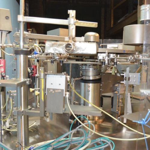 Viking Solpac Model 8SZ450 S/S 40 PPM Rotary Pre Made Pouch Filler and Sealer