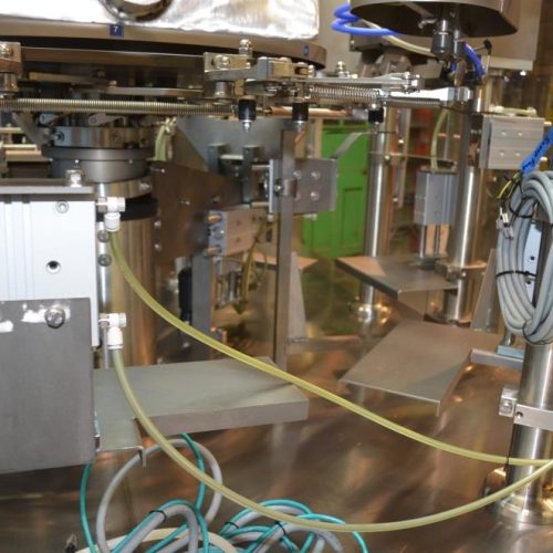 Viking Solpac Model 8SZ450 S/S 40 PPM Rotary Pre Made Pouch Filler and Sealer