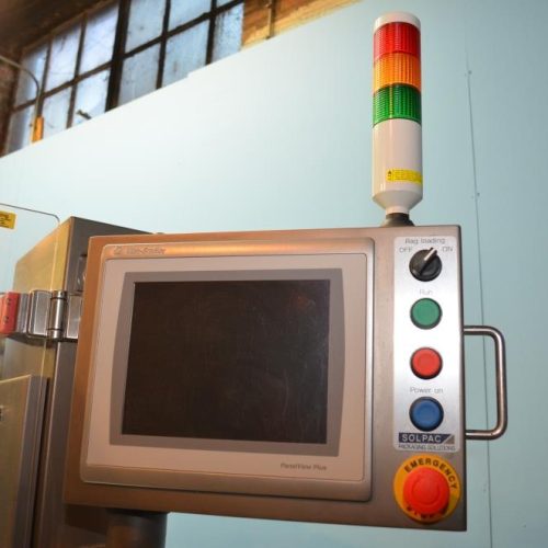 Viking Solpac Model 8SZ450 S/S 40 PPM Rotary Pre Made Pouch Filler and Sealer