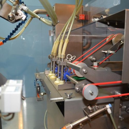 Viking Solpac Model 8SZ450 S/S 40 PPM Rotary Pre Made Pouch Filler and Sealer