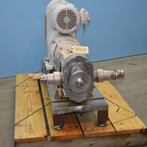 Waukesha Model 220 15 HP S/S Positive Displacement Pump with Pressure Relief Cover
