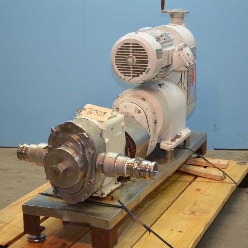 Waukesha Model 220 15 HP S/S Positive Displacement Pump with Pressure Relief Cover