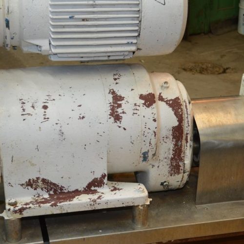 Waukesha Model 220 15 HP S/S Positive Displacement Pump with Pressure Relief Cover