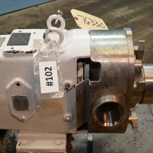 Waukesha Model 130 15 HP S/S Positive Displacement Pump with Pressure Relief Cover