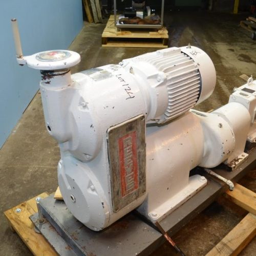 Waukesha Model 130 15 HP S/S Positive Displacement Pump with Pressure Relief Cover