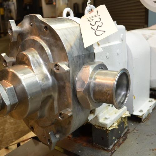 Waukesha Model 130 15 HP S/S Positive Displacement Pump with Pressure Relief Cover