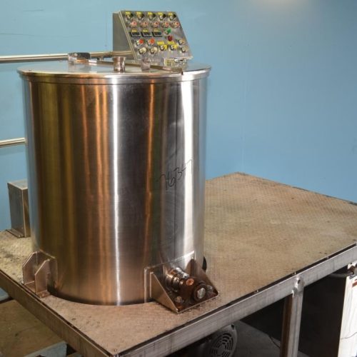225 Gallon S/S Vertical Medium Shear Squirrel Cage / Dixie Style Mixing Tank