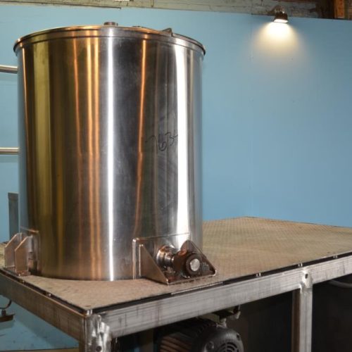 225 Gallon S/S Vertical Medium Shear Squirrel Cage / Dixie Style Mixing Tank