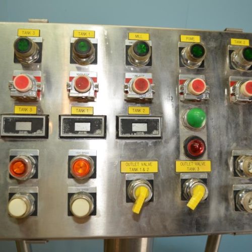 225 Gallon S/S Vertical Medium Shear Squirrel Cage / Dixie Style Mixing Tank