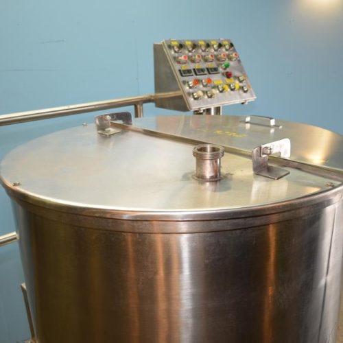 225 Gallon S/S Vertical Medium Shear Squirrel Cage / Dixie Style Mixing Tank