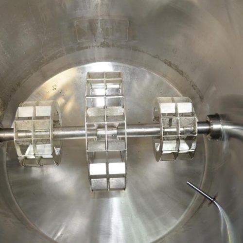 225 Gallon S/S Vertical Medium Shear Squirrel Cage / Dixie Style Mixing Tank