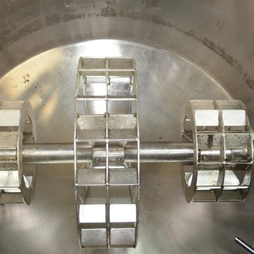 225 Gallon S/S Vertical Medium Shear Squirrel Cage / Dixie Style Mixing Tank