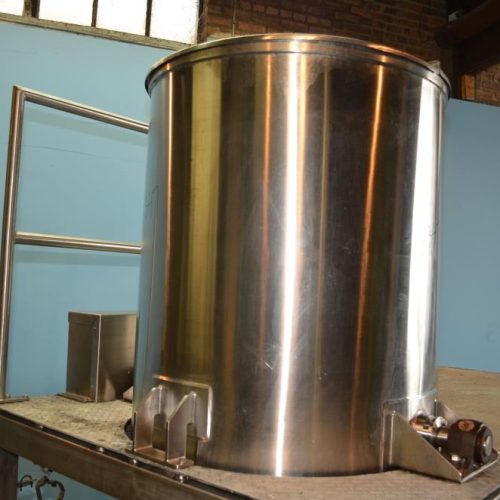 225 Gallon S/S Vertical Medium Shear Squirrel Cage / Dixie Style Mixing Tank