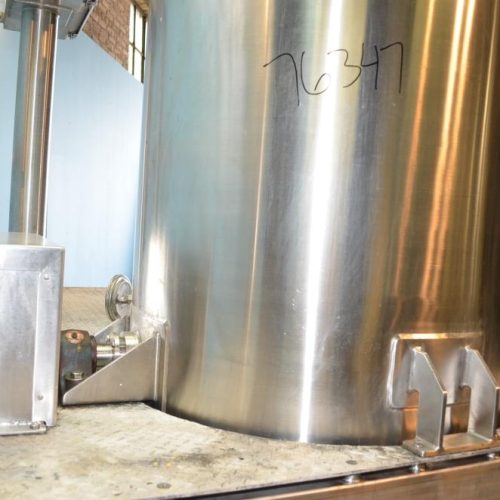 225 Gallon S/S Vertical Medium Shear Squirrel Cage / Dixie Style Mixing Tank