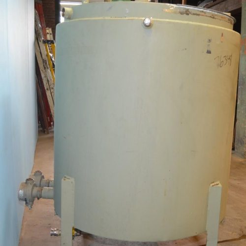 350 Gallon S/S Vertical Jacketed Prop Agitated Tank